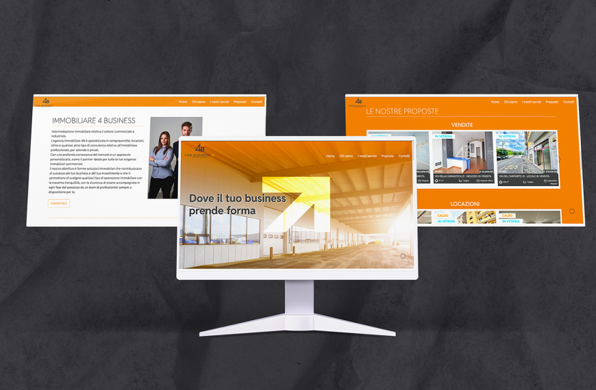 REALIZZAZIONE SITO WEB PER 4B IMMOBILIARE